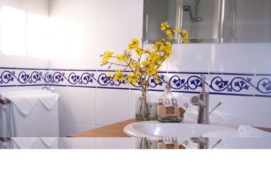 Athos ensuite bathrooms have teak floors and cabins