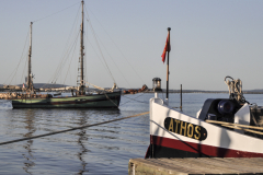 Athos moored at Marseillan